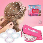 Kit de décoration à strass pour cheveux & accessoires sans chaleur (180 strass + 12 stickers)