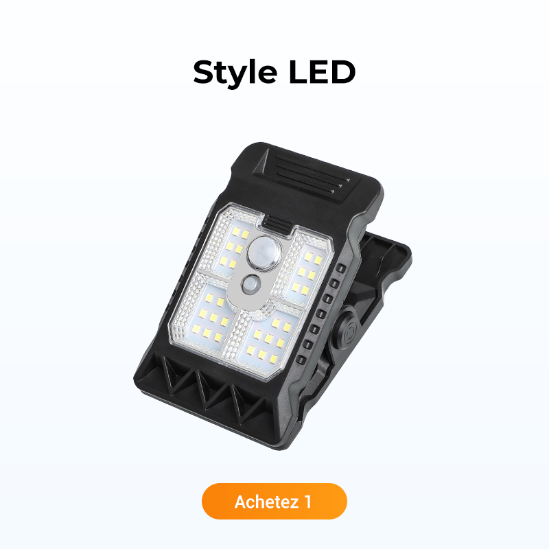 🎄🔥Offre spéciale 🔥 Lampe Solaire à Clip Extérieur avec Détecteur de Mouvement