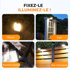🎄🔥Offre spéciale 🔥 Lampe Solaire à Clip Extérieur avec Détecteur de Mouvement