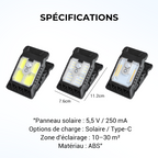 🎄🔥Offre spéciale 🔥 Lampe Solaire à Clip Extérieur avec Détecteur de Mouvement