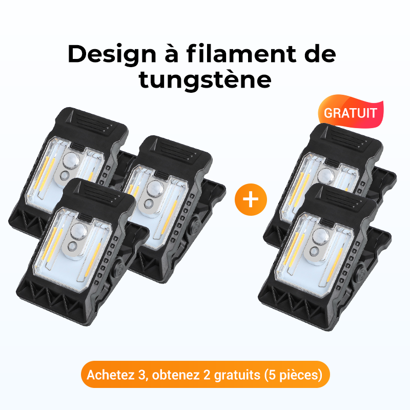 🎄🔥Offre spéciale 🔥 Lampe Solaire à Clip Extérieur avec Détecteur de Mouvement