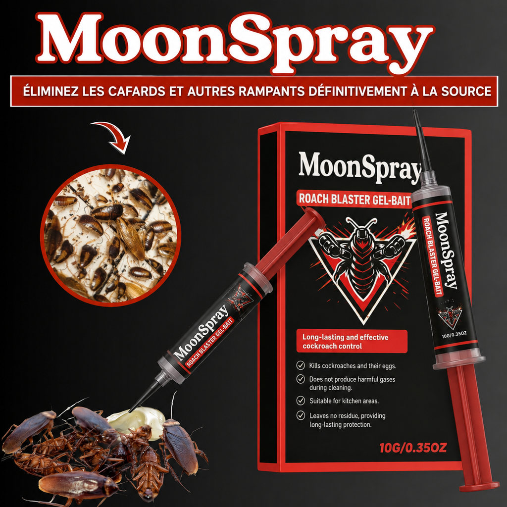 MoonSpray - Élimine les cafards et autres nuisibles à la source