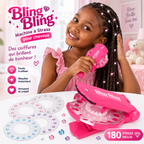 Kit de décoration à strass pour cheveux & accessoires sans chaleur (180 strass + 12 stickers)