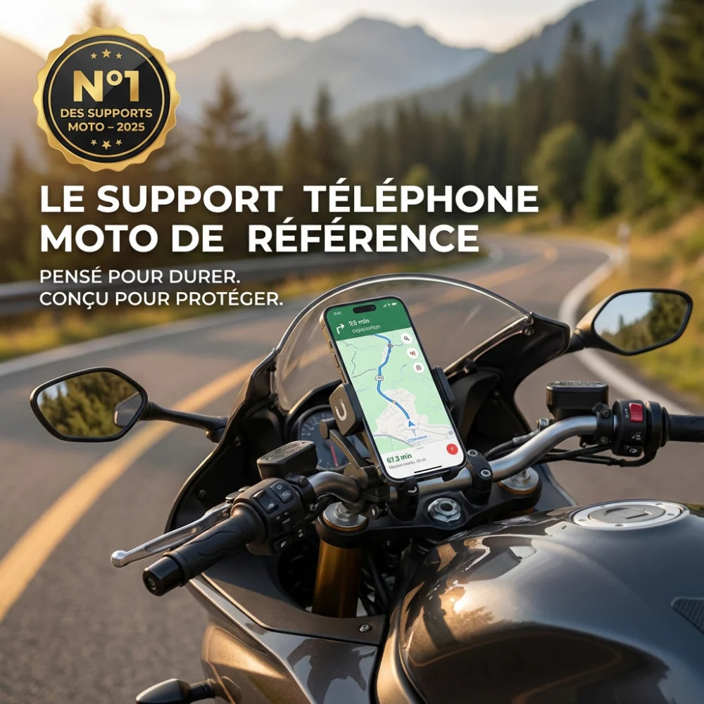 MagniRide Pro - Support Téléphone Étanchéité Maximale & Anti-Choc