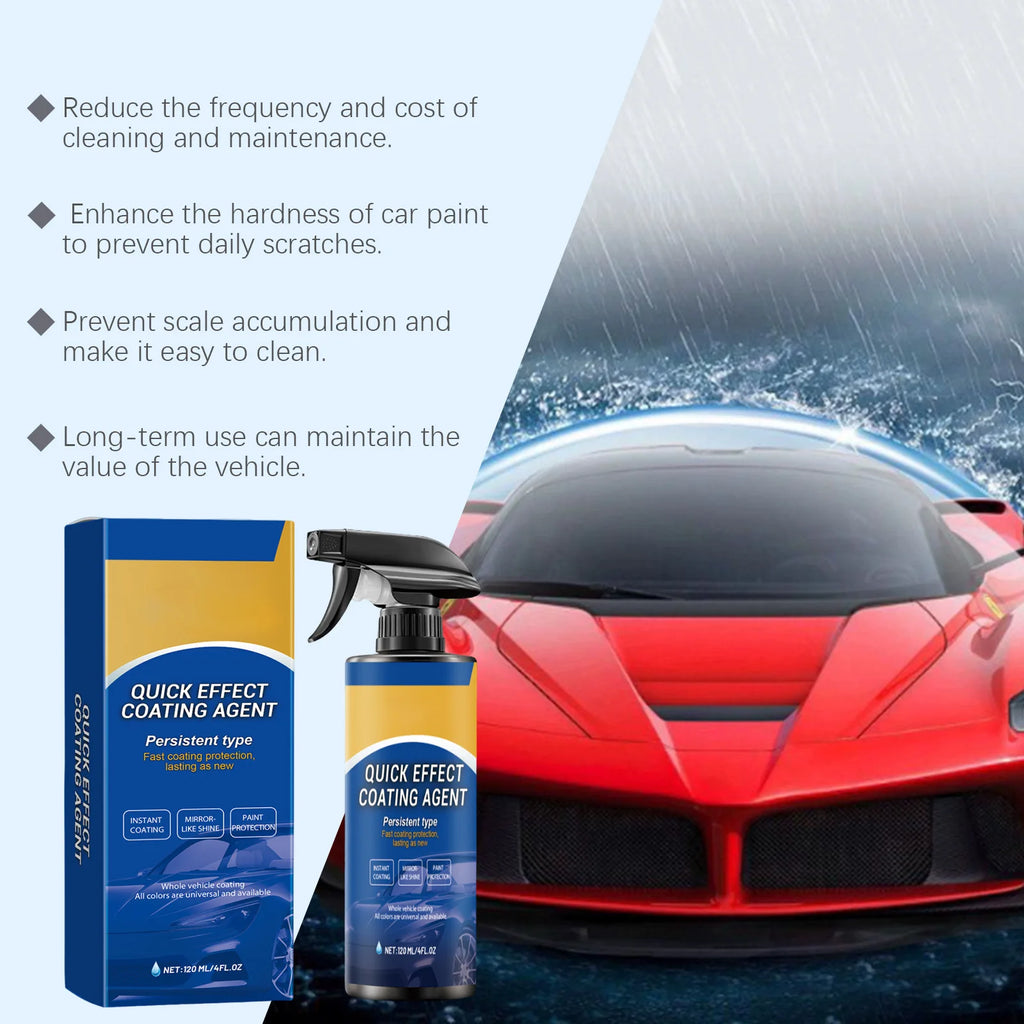 Coating Spray Quick-Dry Restores Glossy Quick Effect Coating Agent High Gloss Long Lasting Paint Protection Car Care