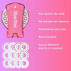 Kit de décoration à strass pour cheveux & accessoires sans chaleur (180 strass + 12 stickers)
