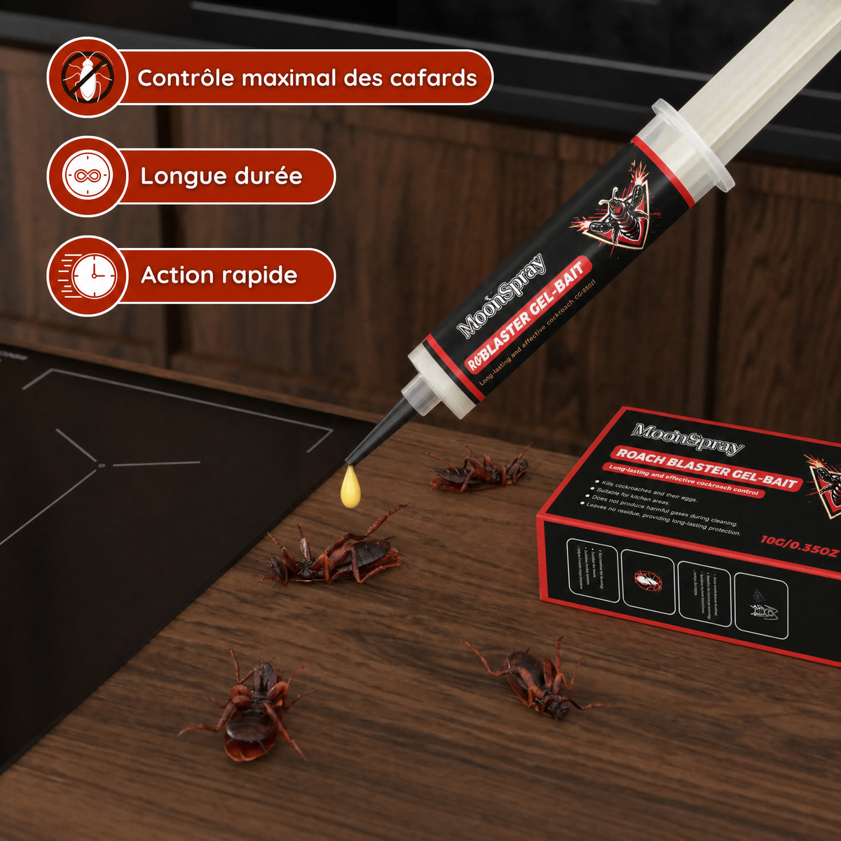 MoonSpray - Élimine les cafards et autres nuisibles à la source