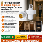 Douille de Lumière avec Détecteur de Mouvement E27