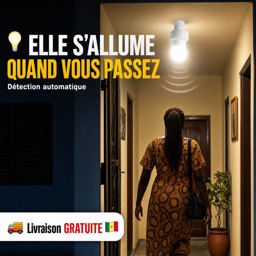 Douille de Lumière avec Détecteur de Mouvement E27