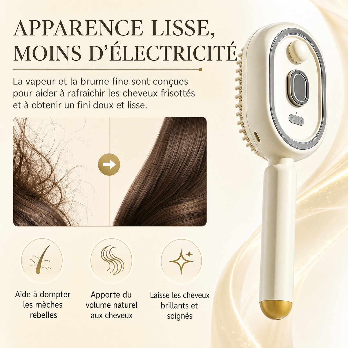 BrossHair™ - Brosse à vapeur innovante