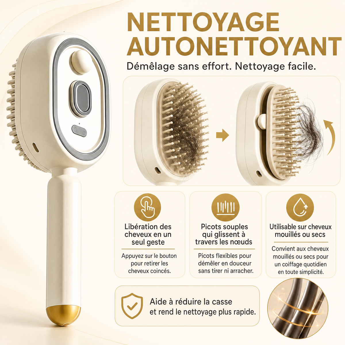 BrossHair™ - Brosse à vapeur innovante