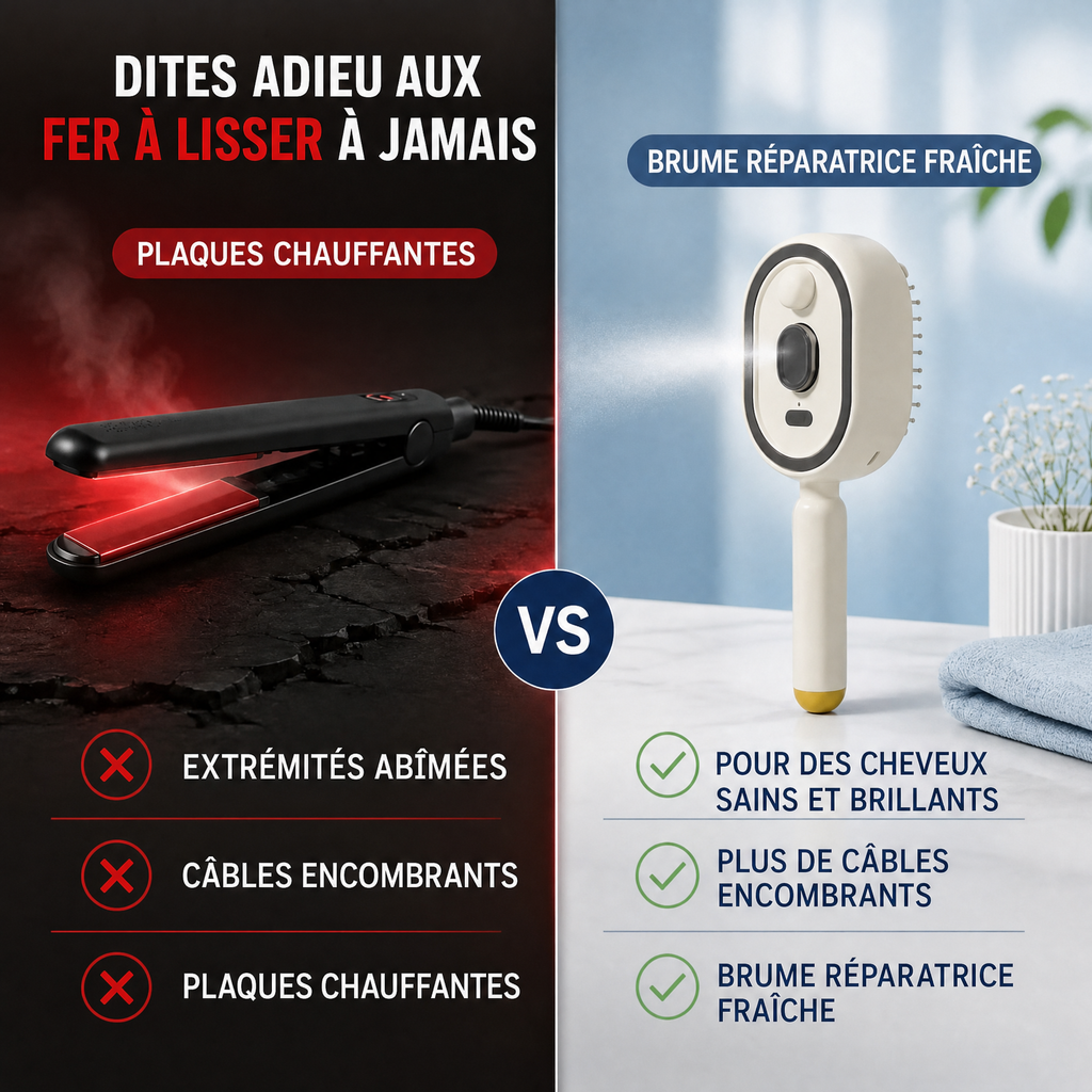 BrossHair™ - Brosse à vapeur innovante