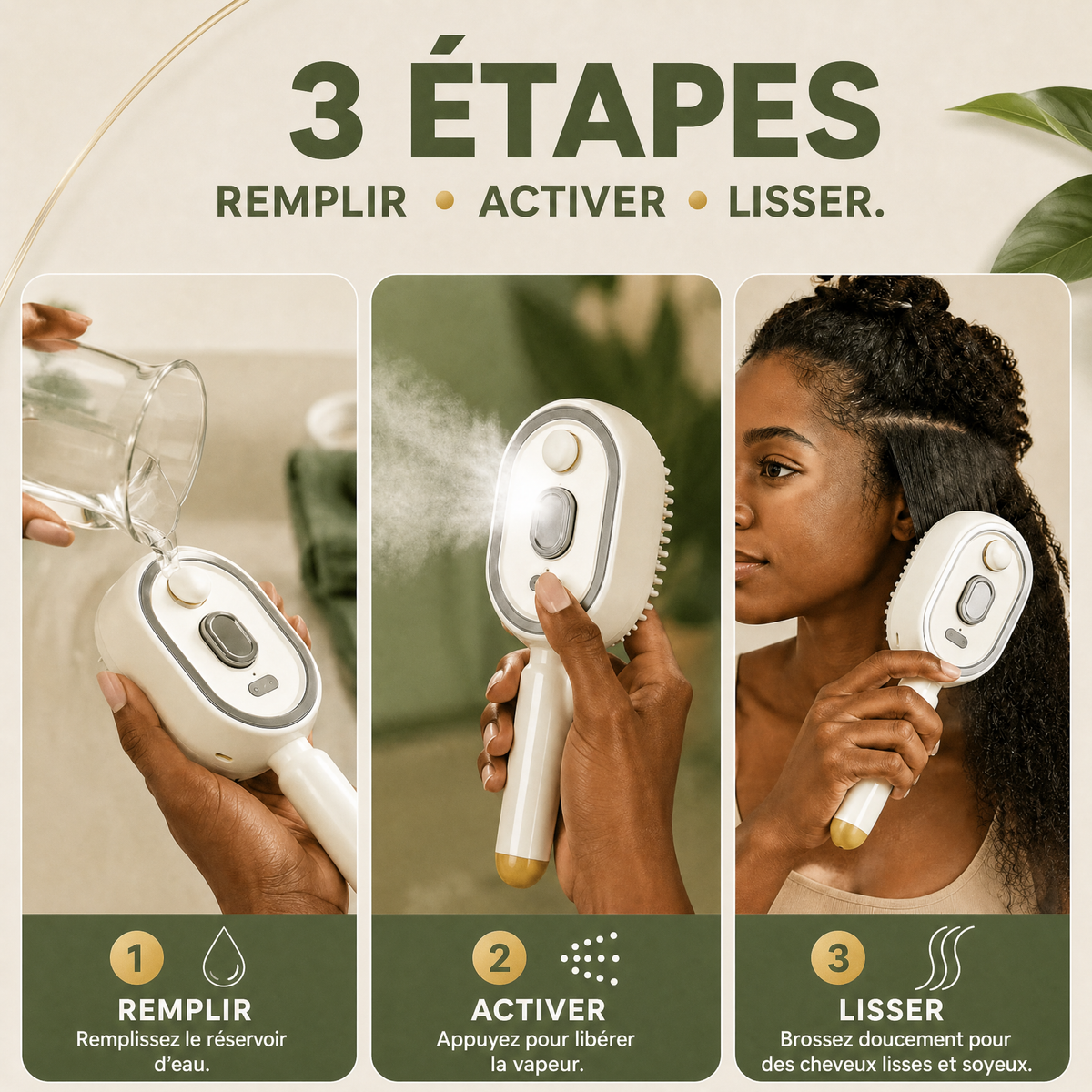 BrossHair™ - Brosse à vapeur innovante