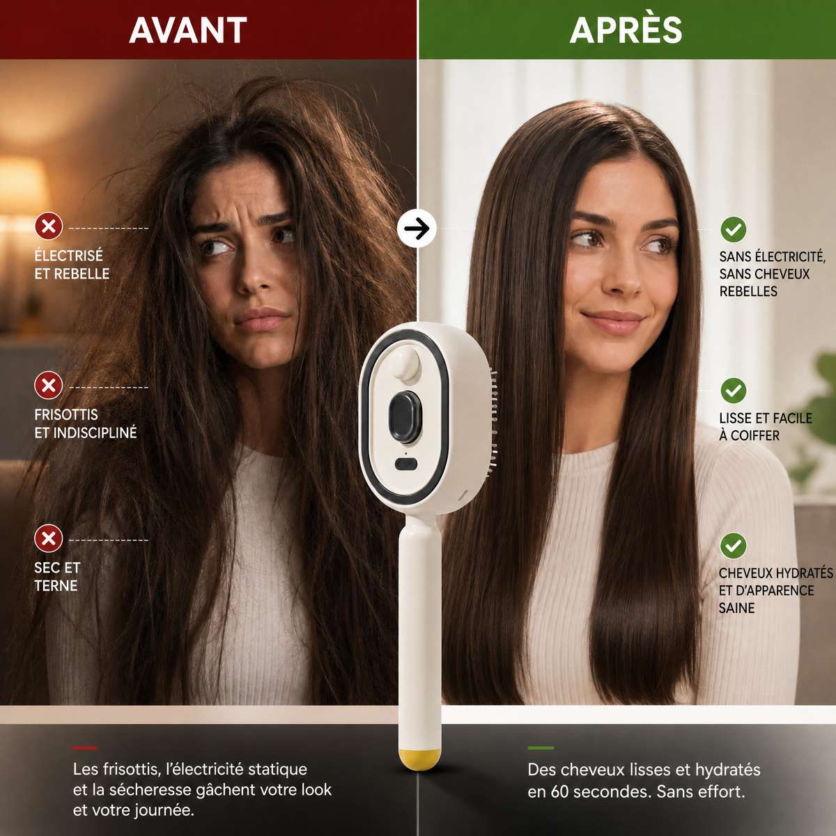 BrossHair™ - Brosse à vapeur innovante