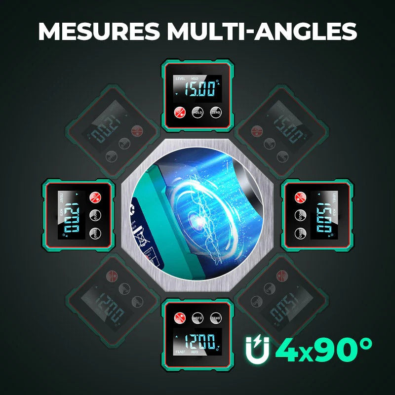 Détecteur d'Angle Numérique Magnétique Haute Précision avec Laser 🔥